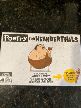 Poetry for Neanderthals Word Game - New in Box